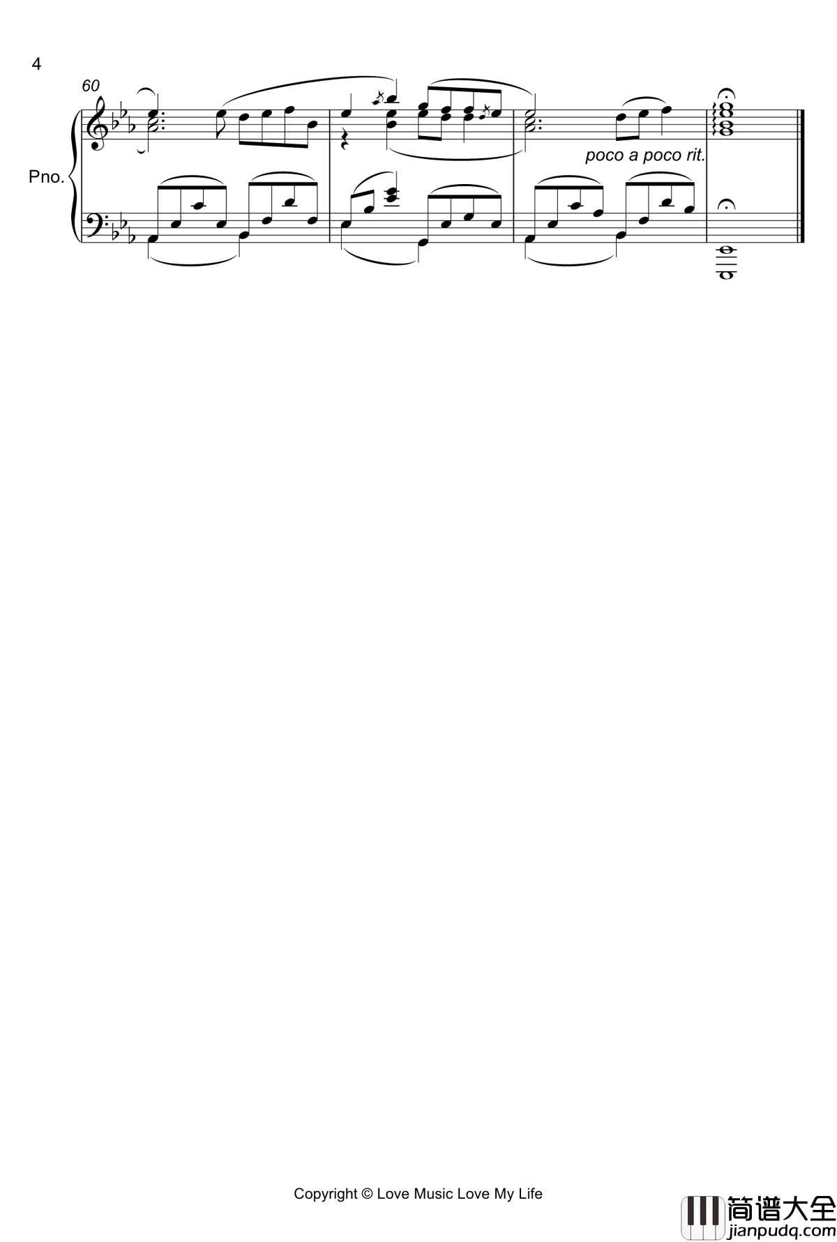 OST_奥寺先輩のテーマ钢琴谱_你的名字_你的名字