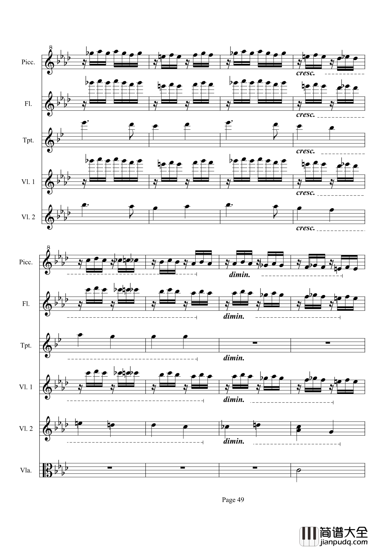 奏鸣曲之交响第23首Ⅲ钢琴谱__贝多芬_beethoven