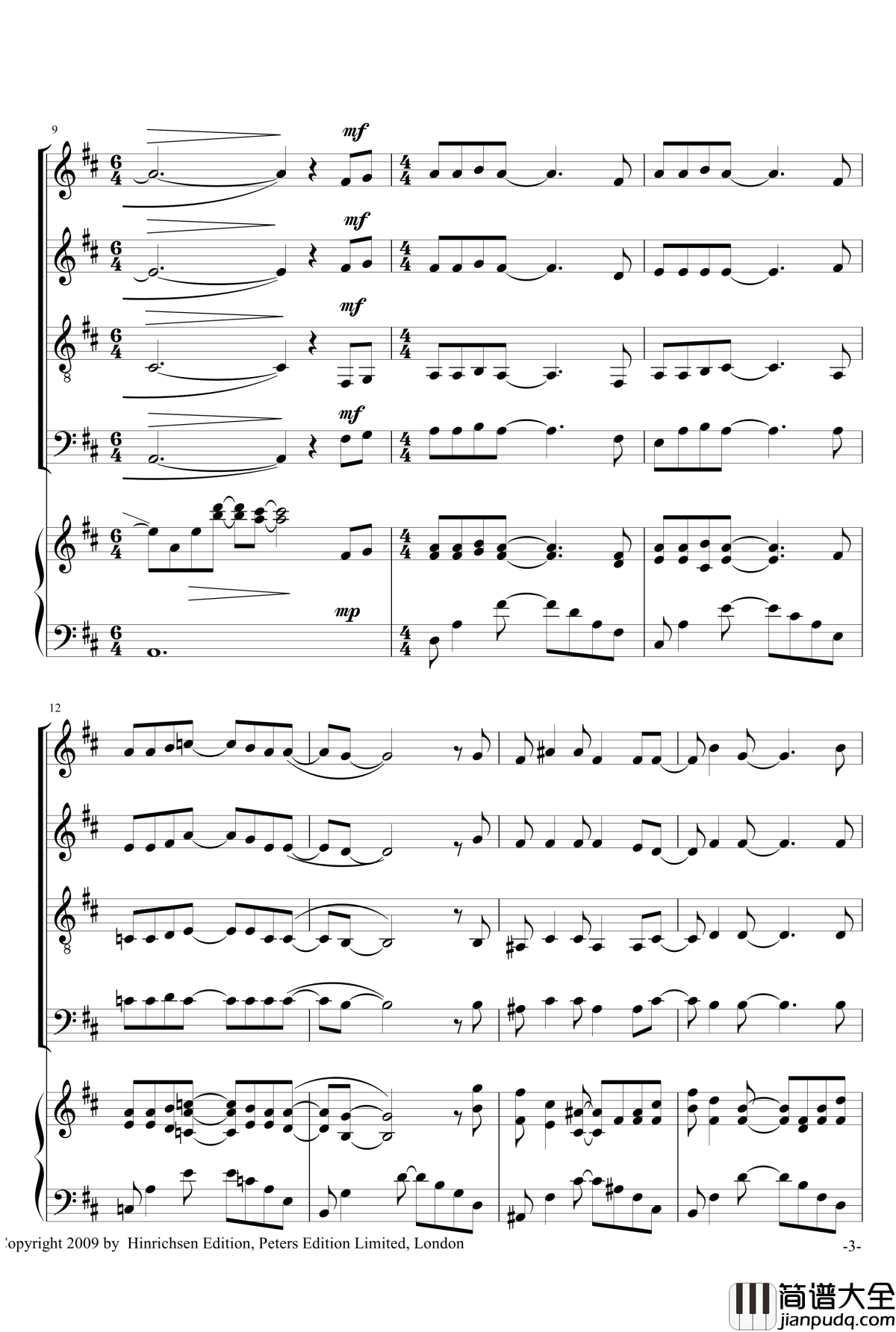 VIVA_LA_MUSICA钢琴谱_合唱_Sandra_Milliken