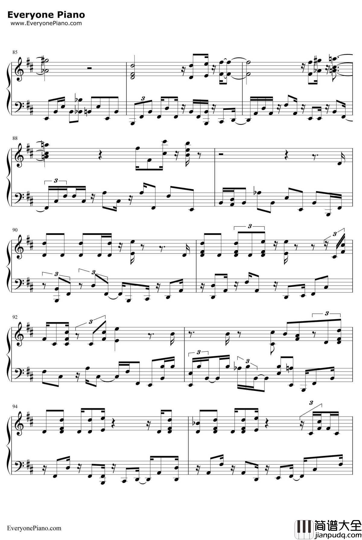Get_Lucky钢琴谱_DaftPunk畅销单曲