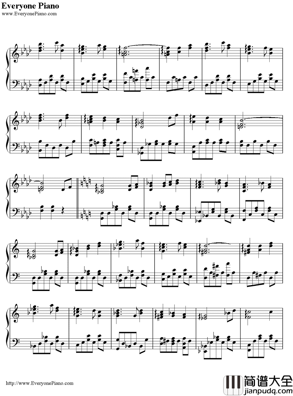废狱摇篮曲钢琴谱_廃狱ララバイ_东方地灵殿第五关道中BGM