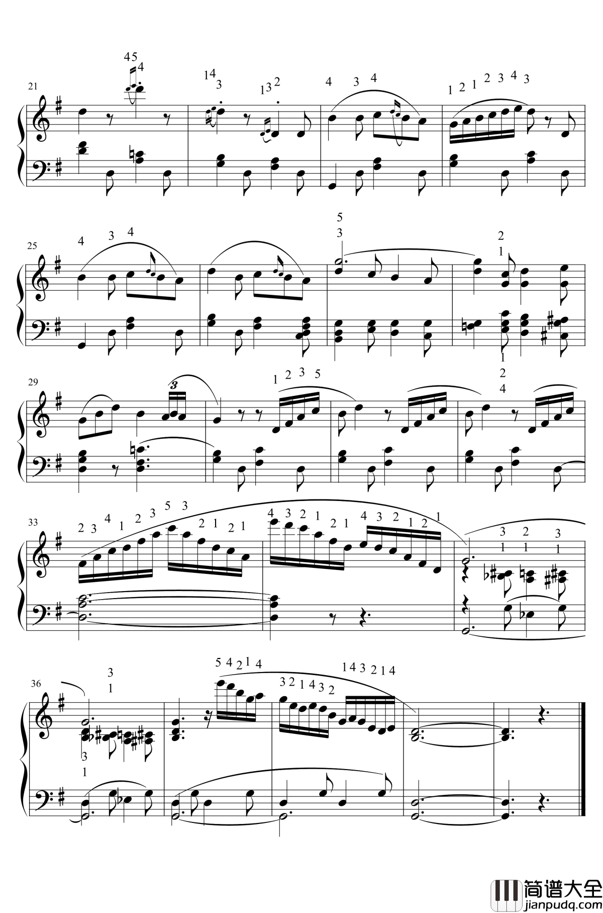 小夜曲钢琴谱_古诺_Gounod