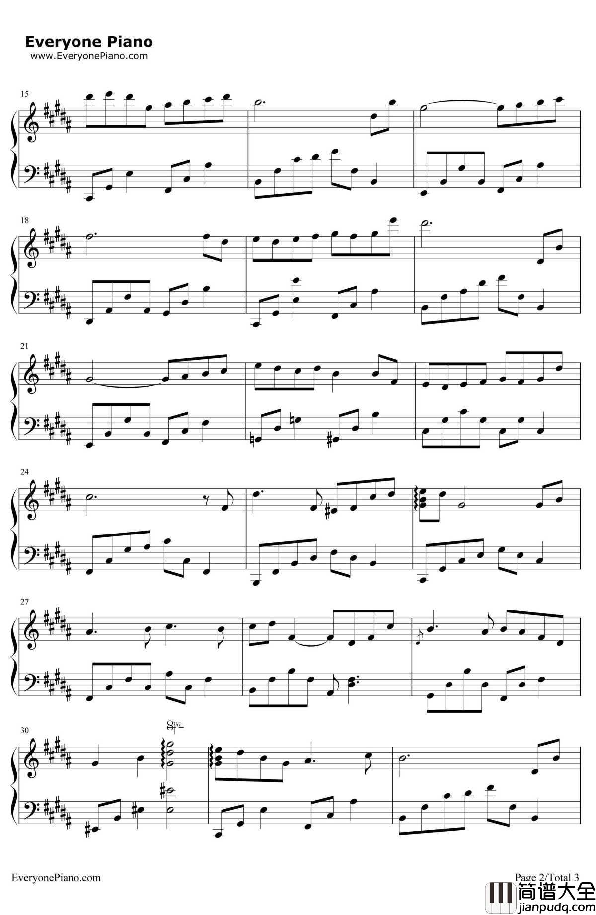回忆的温度钢琴谱_石进_夜的钢琴曲II