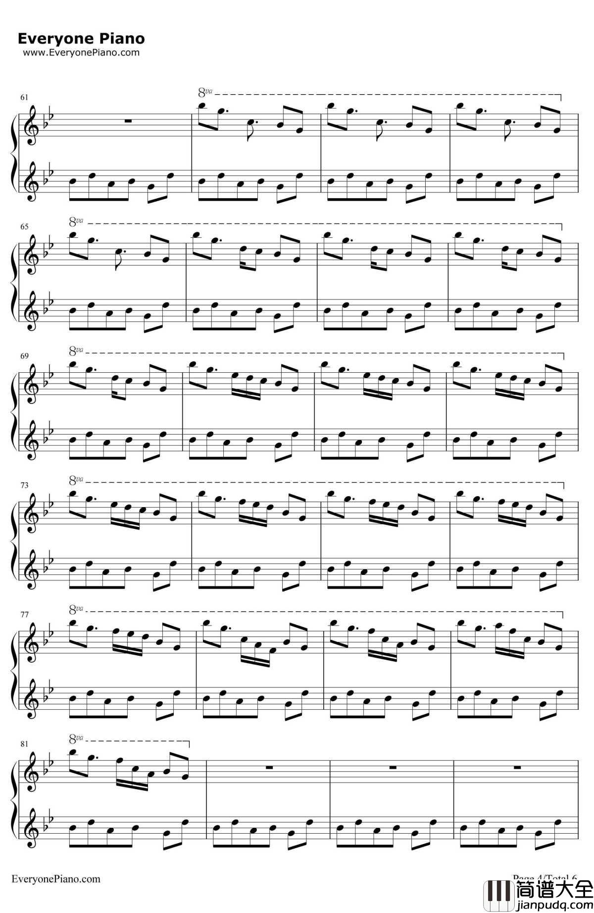 Carol_Of_The_Bells（钟声颂歌）钢琴谱_MykolaLeontovych