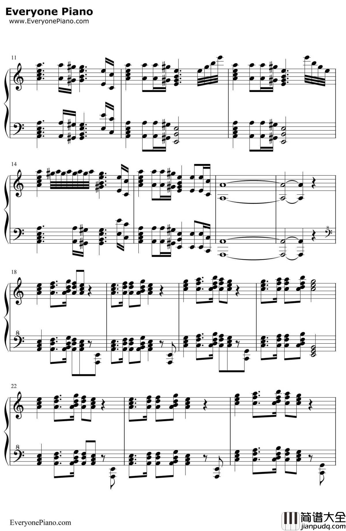 葛里格钢琴变奏曲钢琴谱_爱德华·格里格