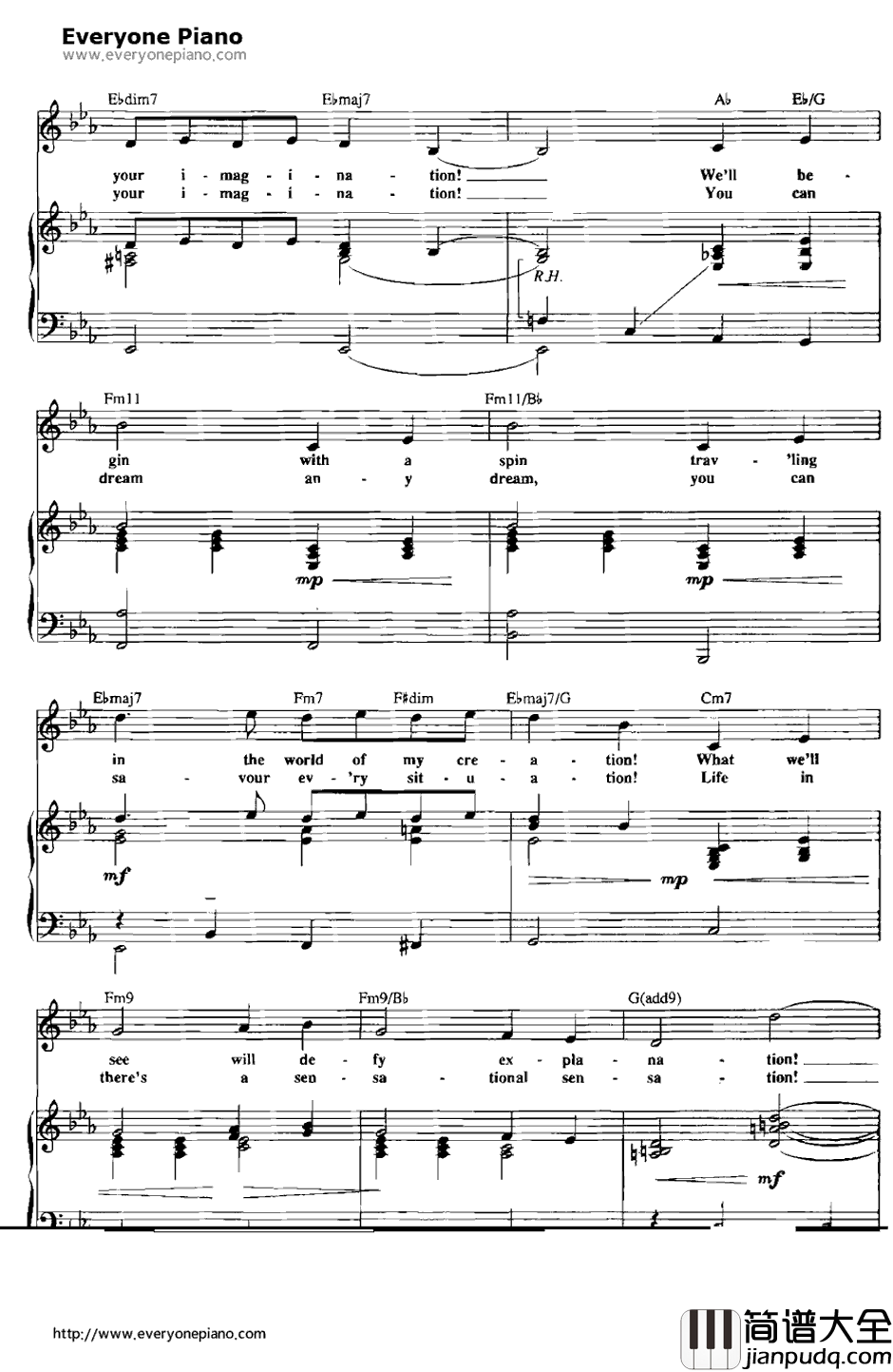 Pure_Imagination钢琴谱_LeslieBricusse AnthonyNewley _欢乐糖果屋OST