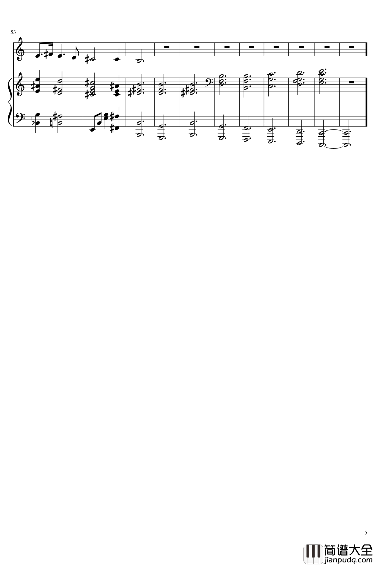 The_Weekend,_Op.116钢琴谱_一个球