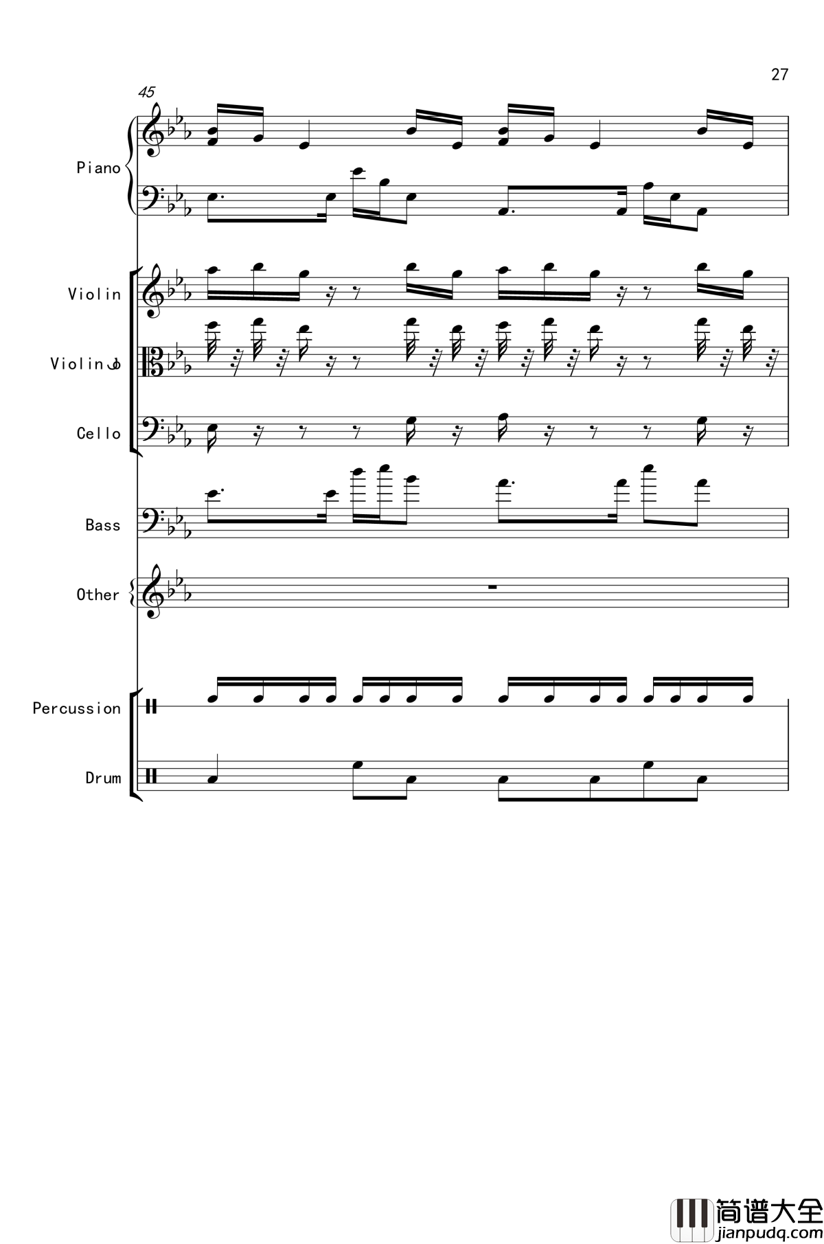 克罗地亚舞曲钢琴谱_马克西姆_Maksim·Mrvica