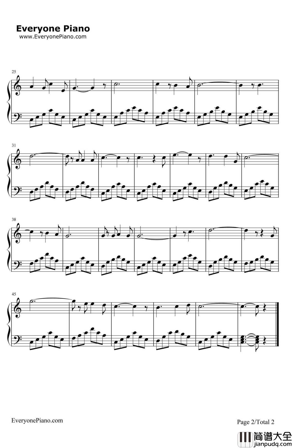 O_Holy_Night钢琴谱_AdolpheAdam阿道夫·亚当_神圣夜晚_圣善夜_圣诞歌曲