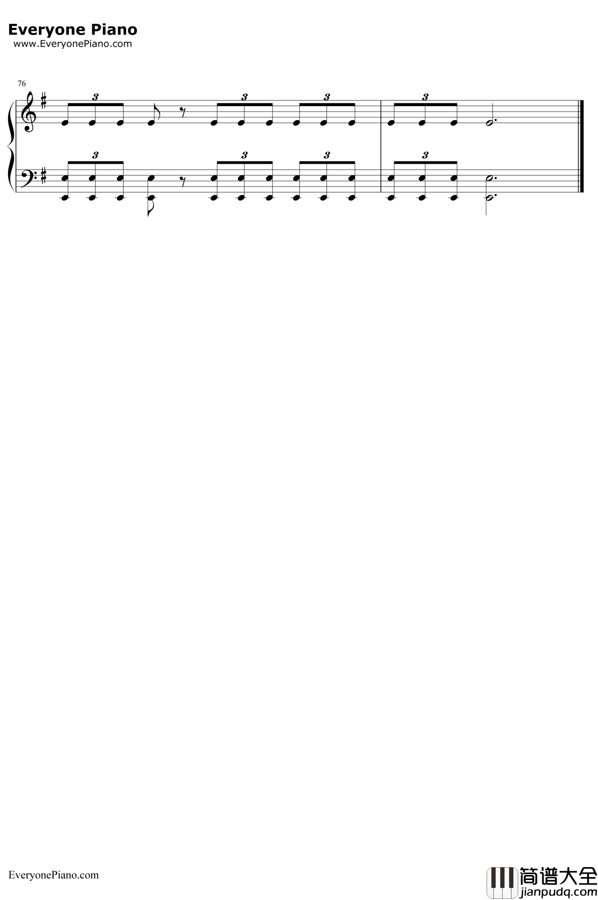The_Last_of_Us钢琴谱_GustavoSantaolalla__美国末日_主题钢琴曲