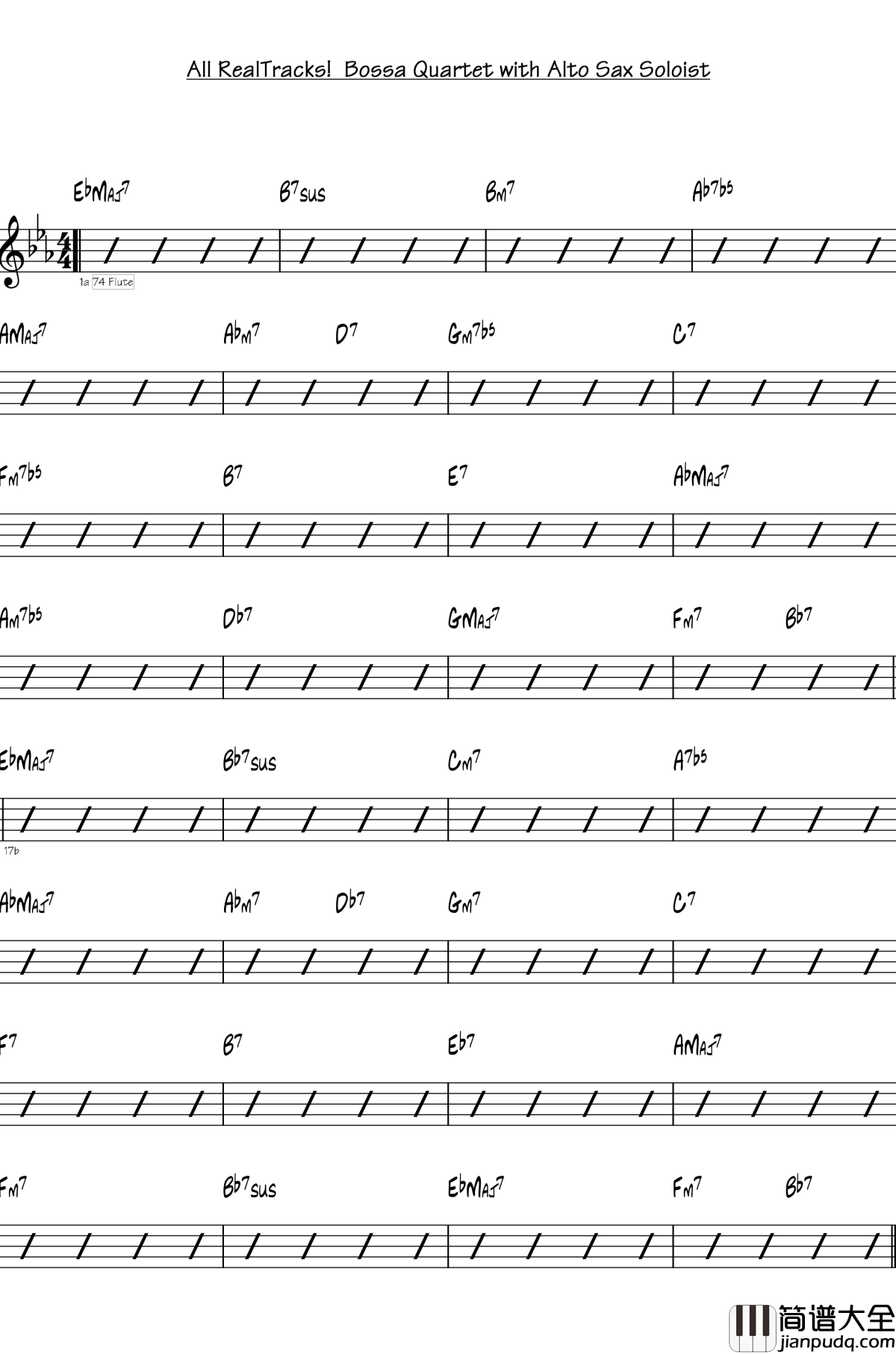 寂寞钢琴谱_Jazz_马介休