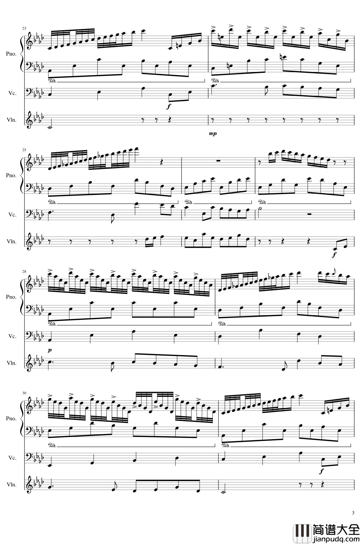 Op.3_2钢琴谱_年老色衰_SunnyAK47