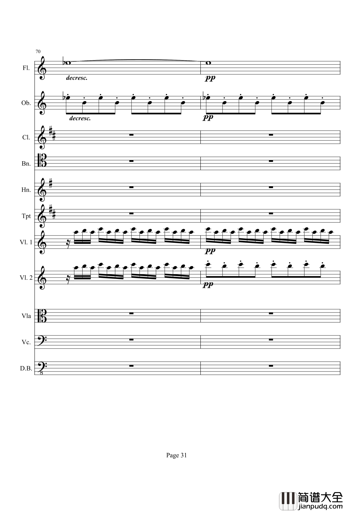 奏鸣曲之交响钢琴谱_第21_Ⅰ_贝多芬_beethoven