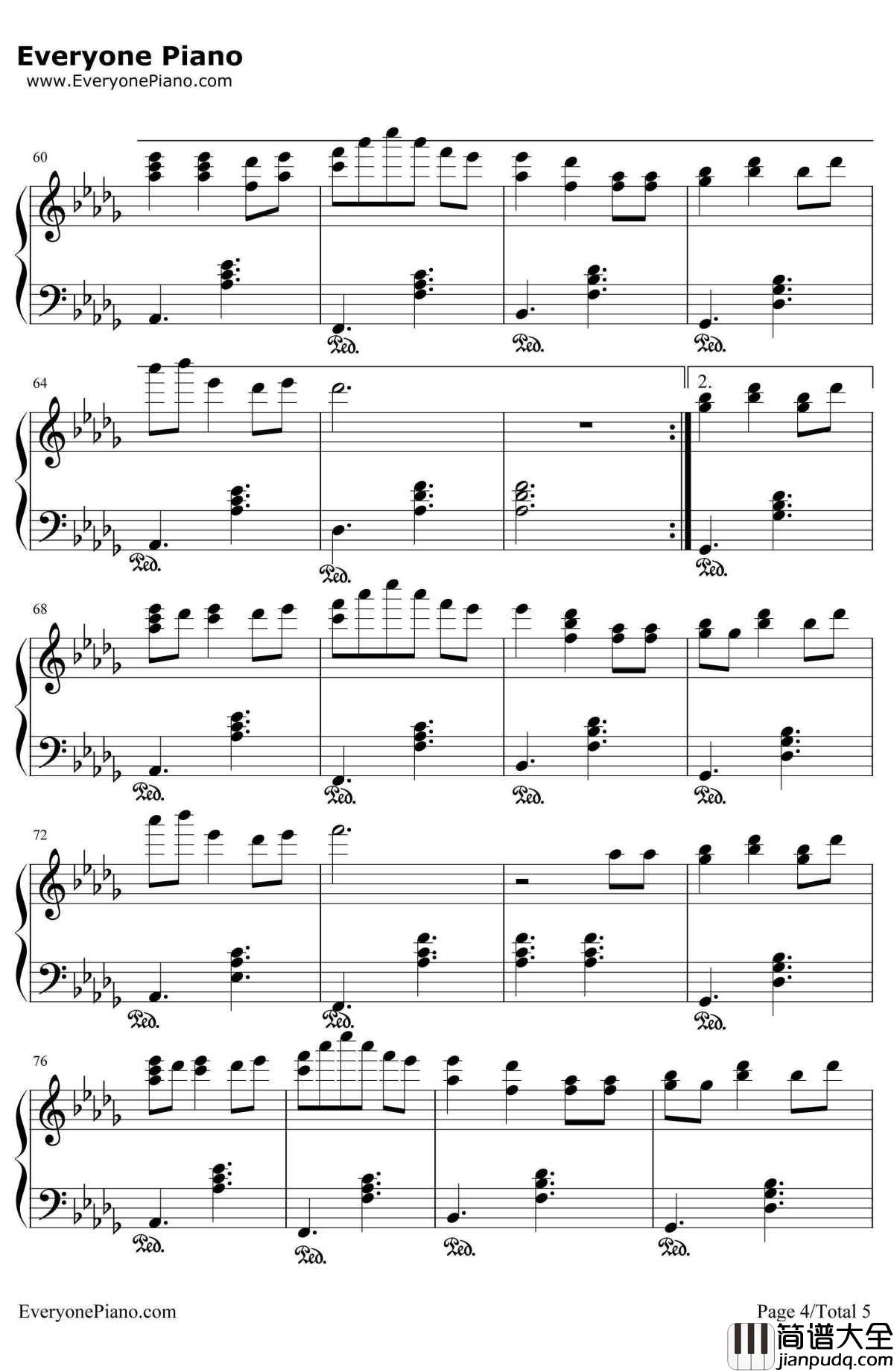 lonely_christmas钢琴谱_陈奕迅_圣诞歌曲