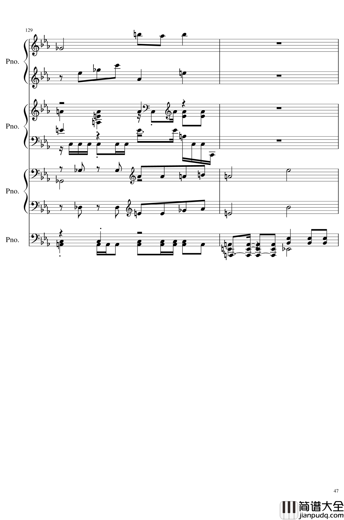 原初的节拍钢琴谱_东方辉针城_东方project_Pristine_Beat