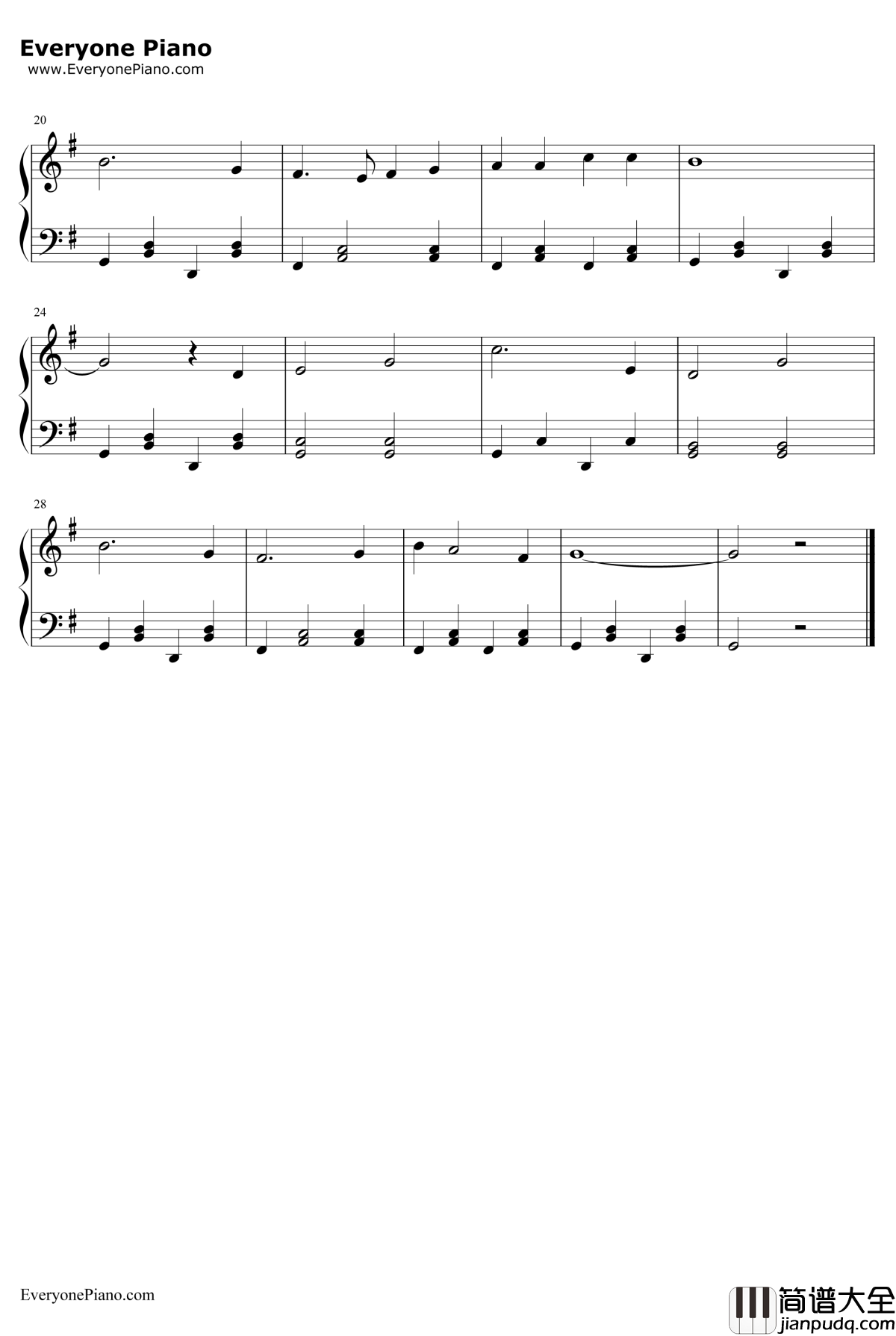 Aloha'_Oe钢琴谱_Liliuokalani_夏威夷歌曲