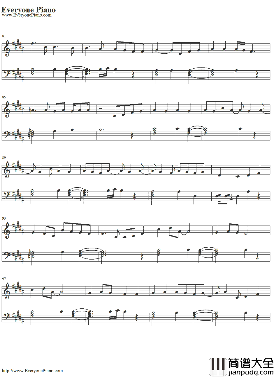Honeymoon_Avenue钢琴谱_ArianaGrande
