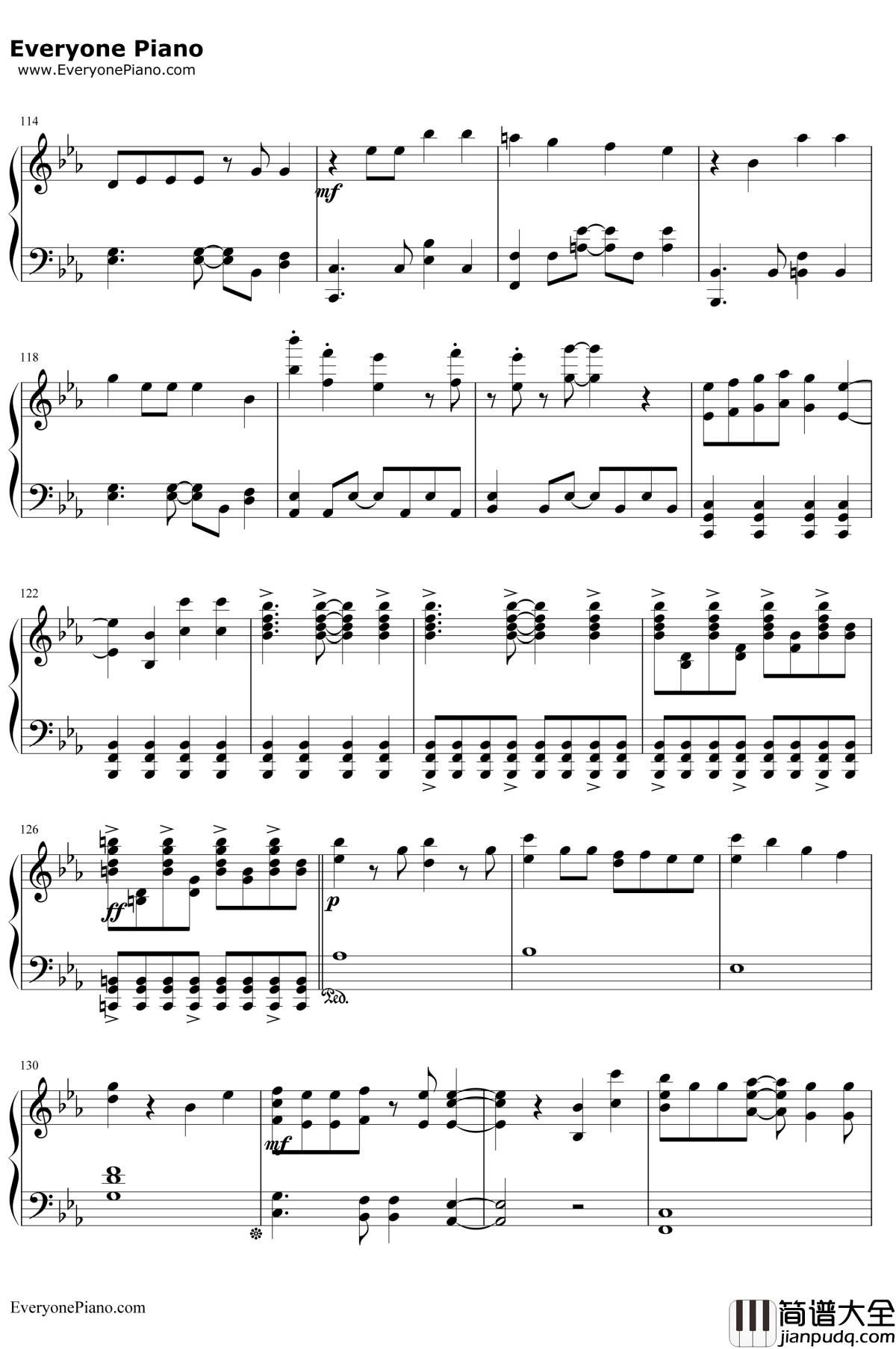 だってアタシのヒーロー钢琴谱_LiSA_我的英雄学院第二季ED