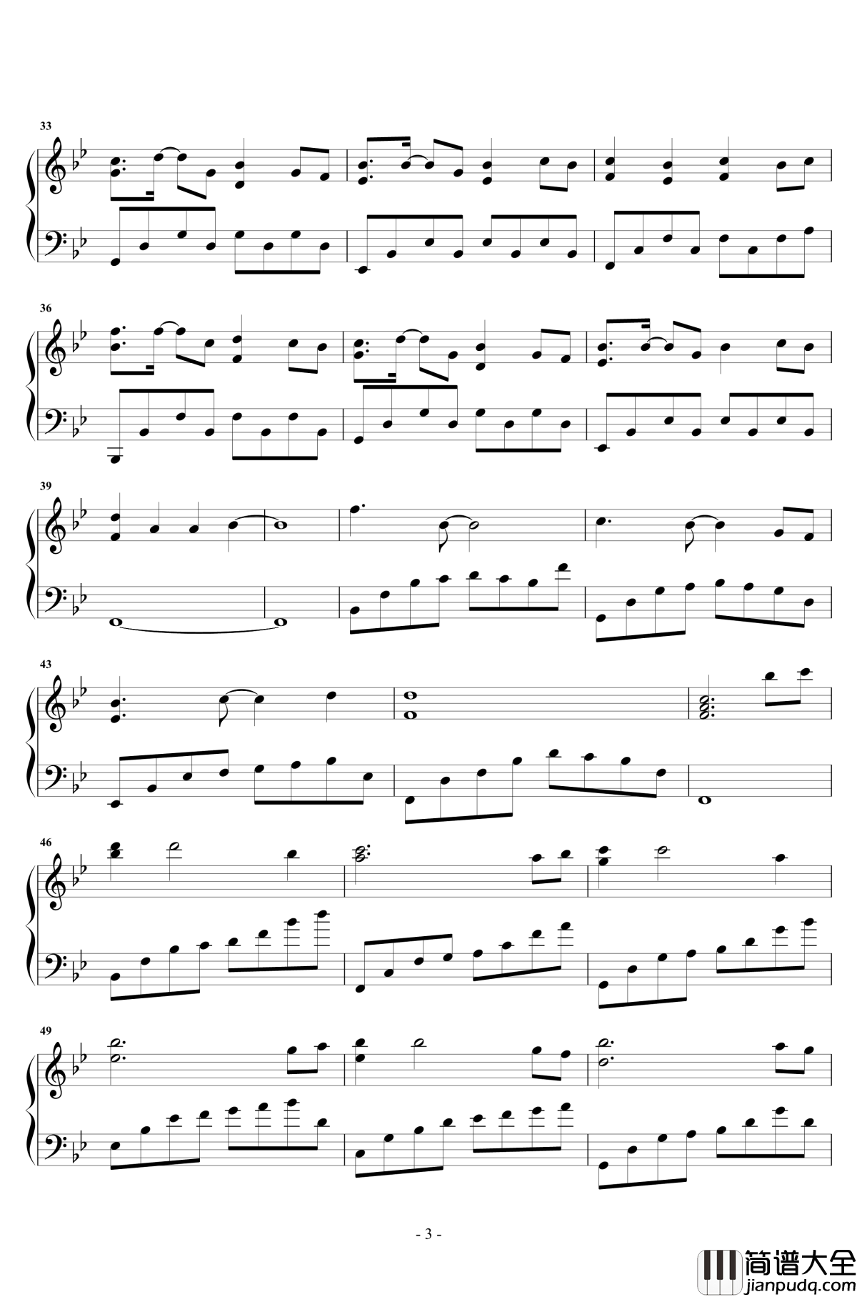 七月上钢琴谱_原声独奏_jam