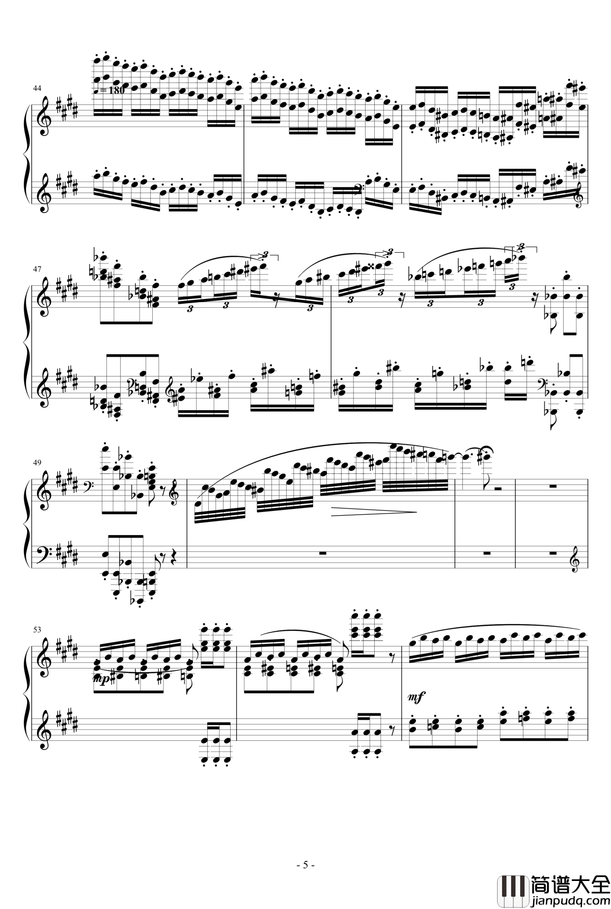 小温狂想曲_2.1钢琴谱_一个球