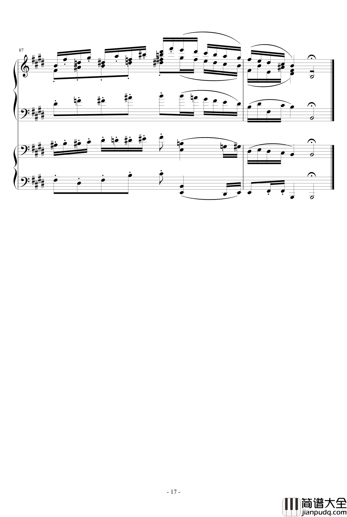 小温狂想曲2.9钢琴谱_完整版_一个球