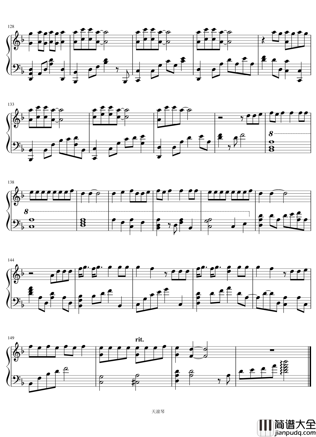 Fake_love钢琴谱_doo_piano_ver_防弹少年团