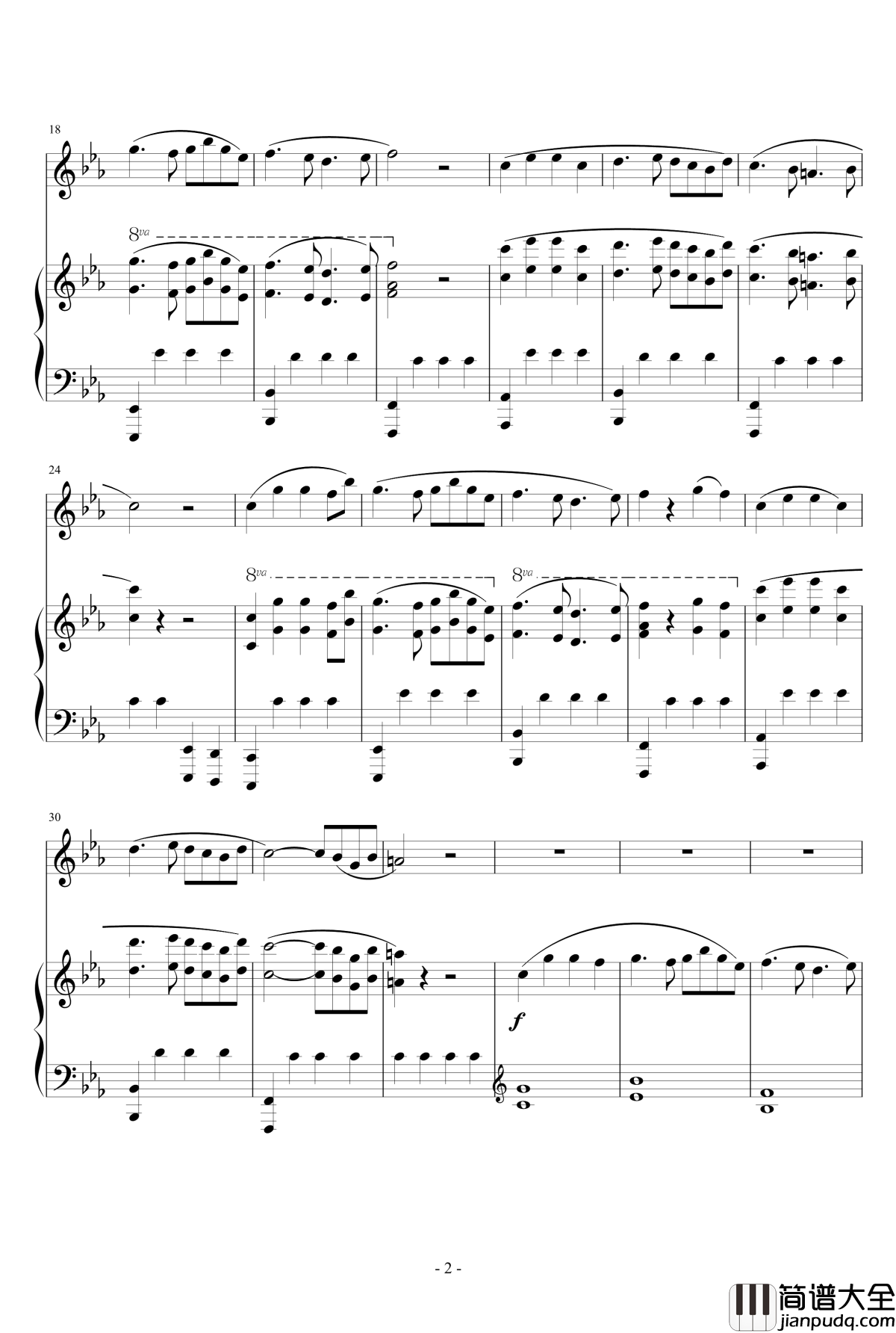 Piano钢琴谱_Trasond_世界名曲