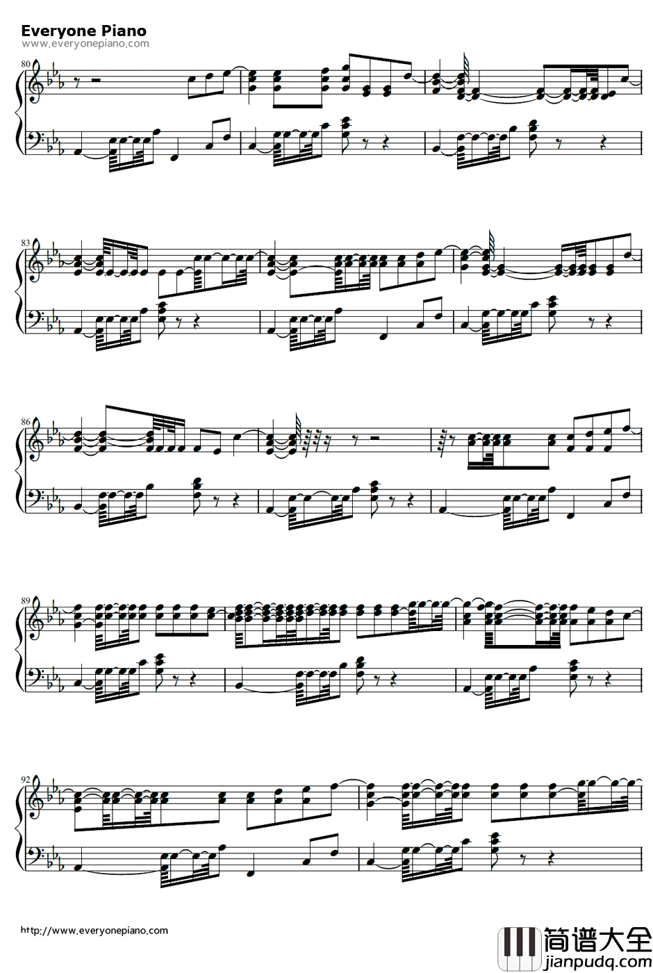 Mirrors钢琴谱_贾斯汀·汀布莱克JustinTimberlake_天王贾斯汀2013最新单曲