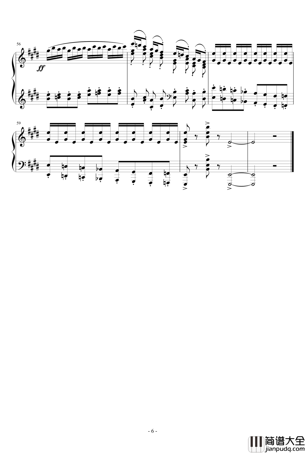 小温狂想曲_2.1钢琴谱_一个球