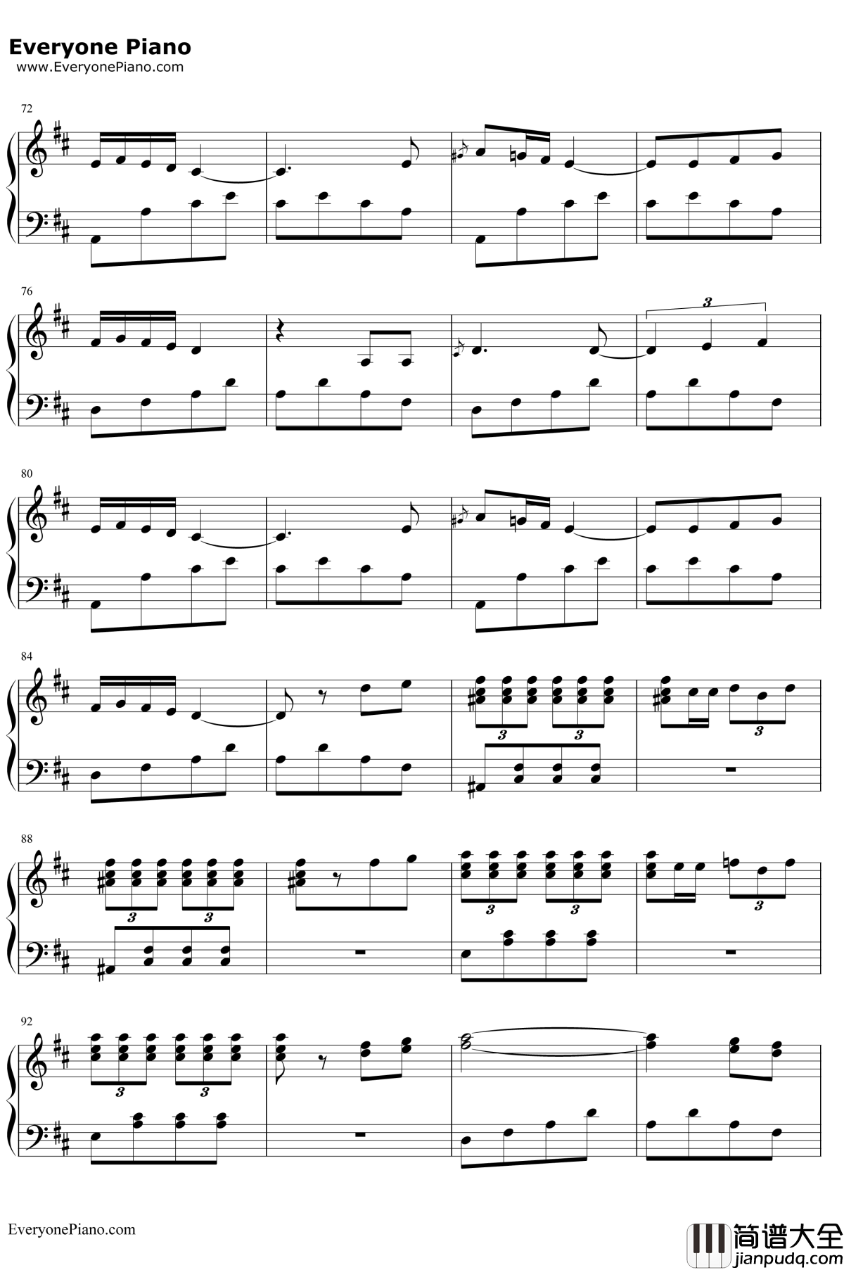 西班牙斗牛曲钢琴谱_未知