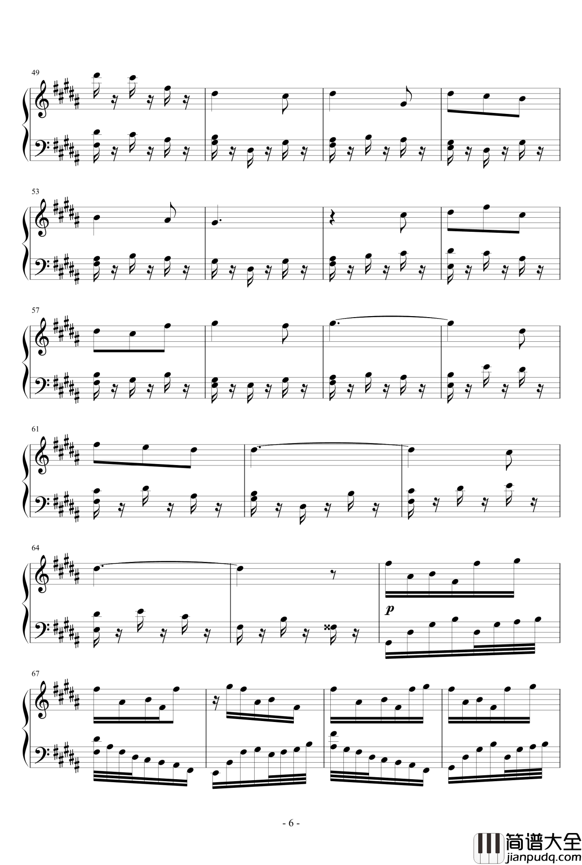 kouyou钢琴谱_Piano_Arrangement_Deemo