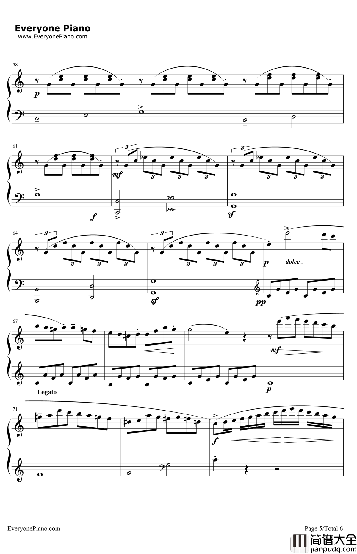 库劳小奏鸣曲OP.20NO.1钢琴谱_库劳