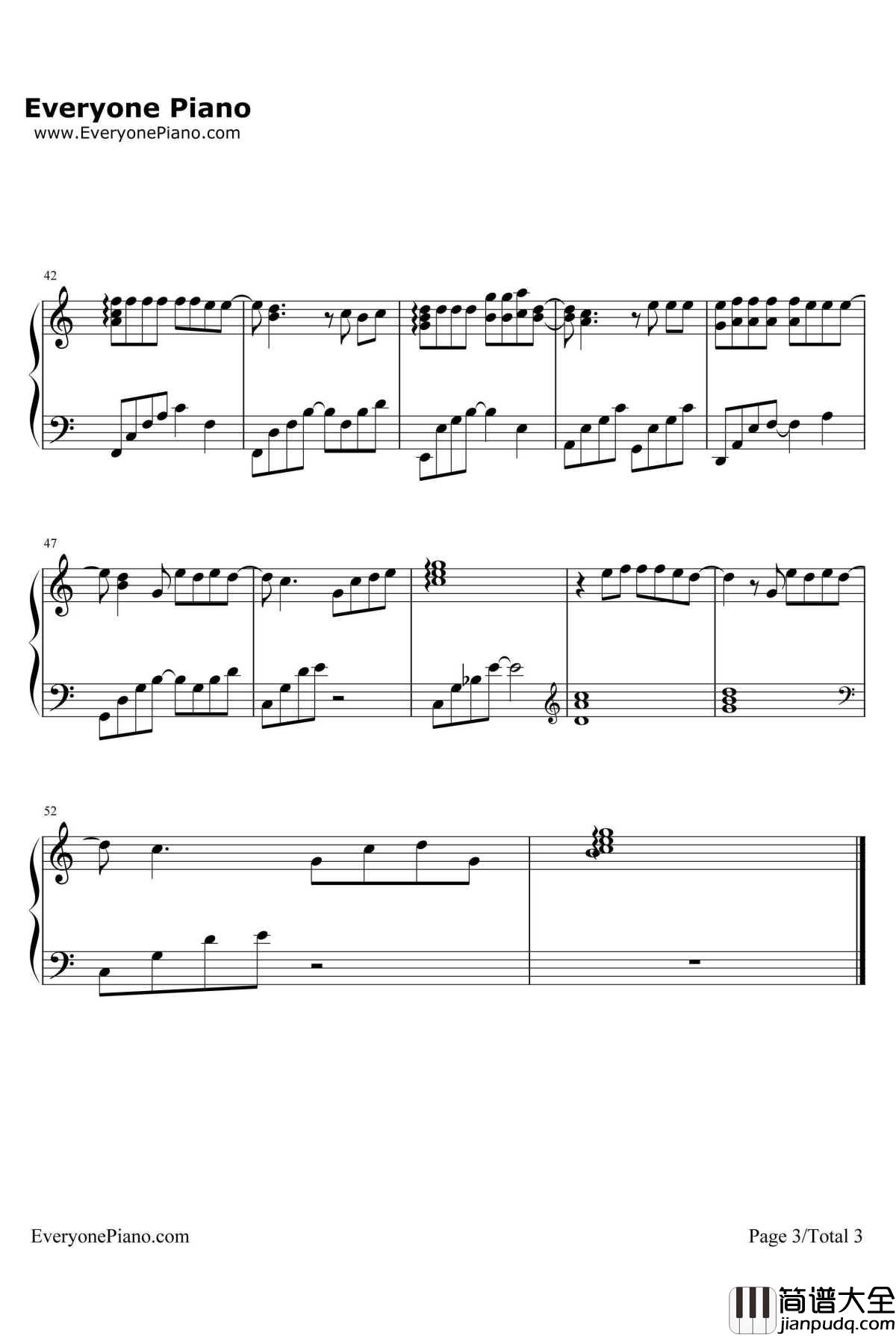 一个人钢琴谱_张艺兴_前任2:备胎反击战主题曲