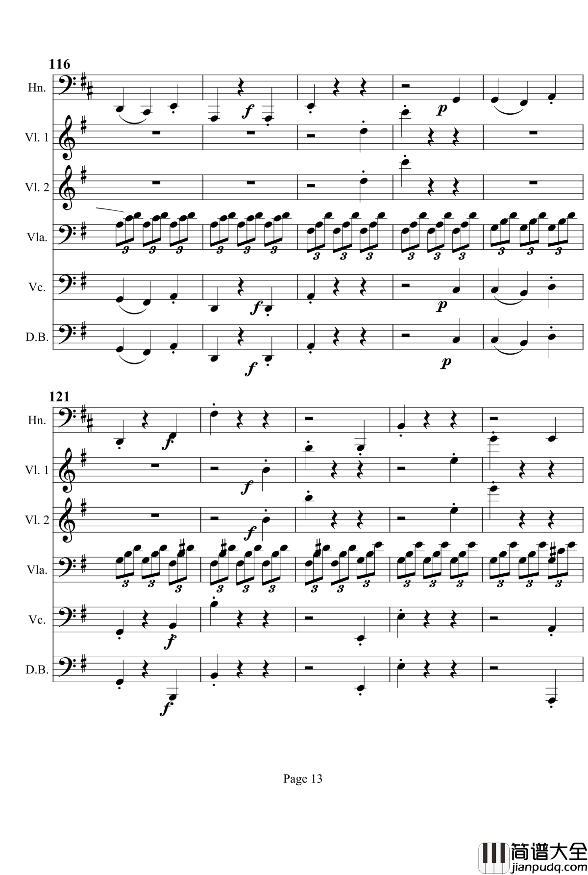 奏鸣曲之交响钢琴谱_第7首_Ⅲ_贝多芬_beethoven