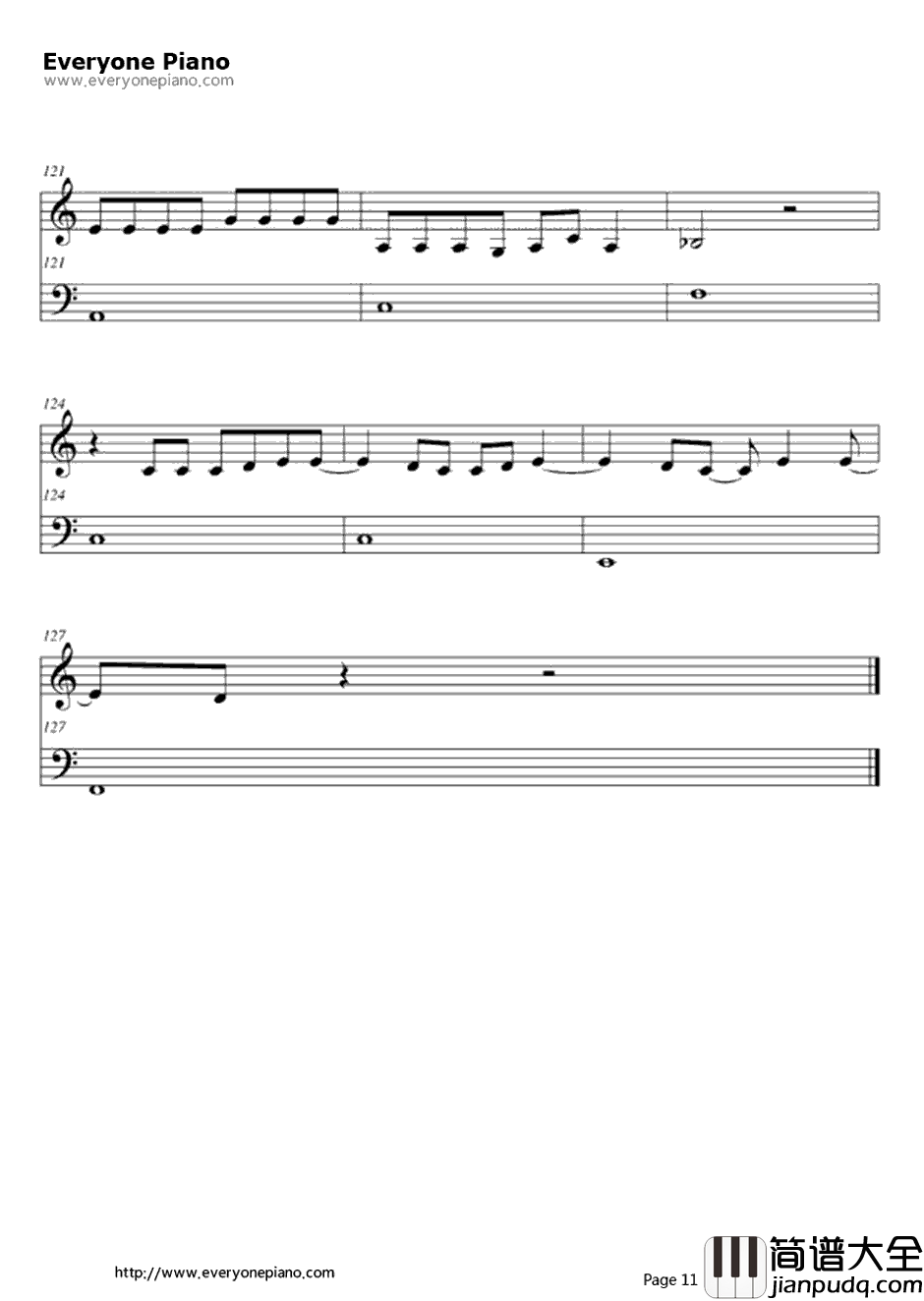 Use_Some_body钢琴谱_KingsofLeon