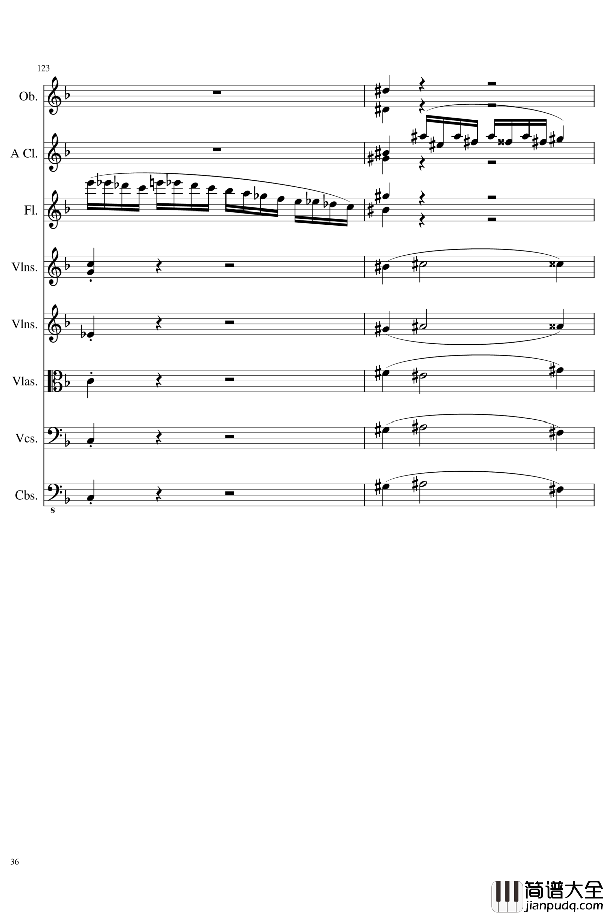 Sonata_for_strings,Oboes,Clinests_and_flutes,_Op.84钢琴谱_一个球
