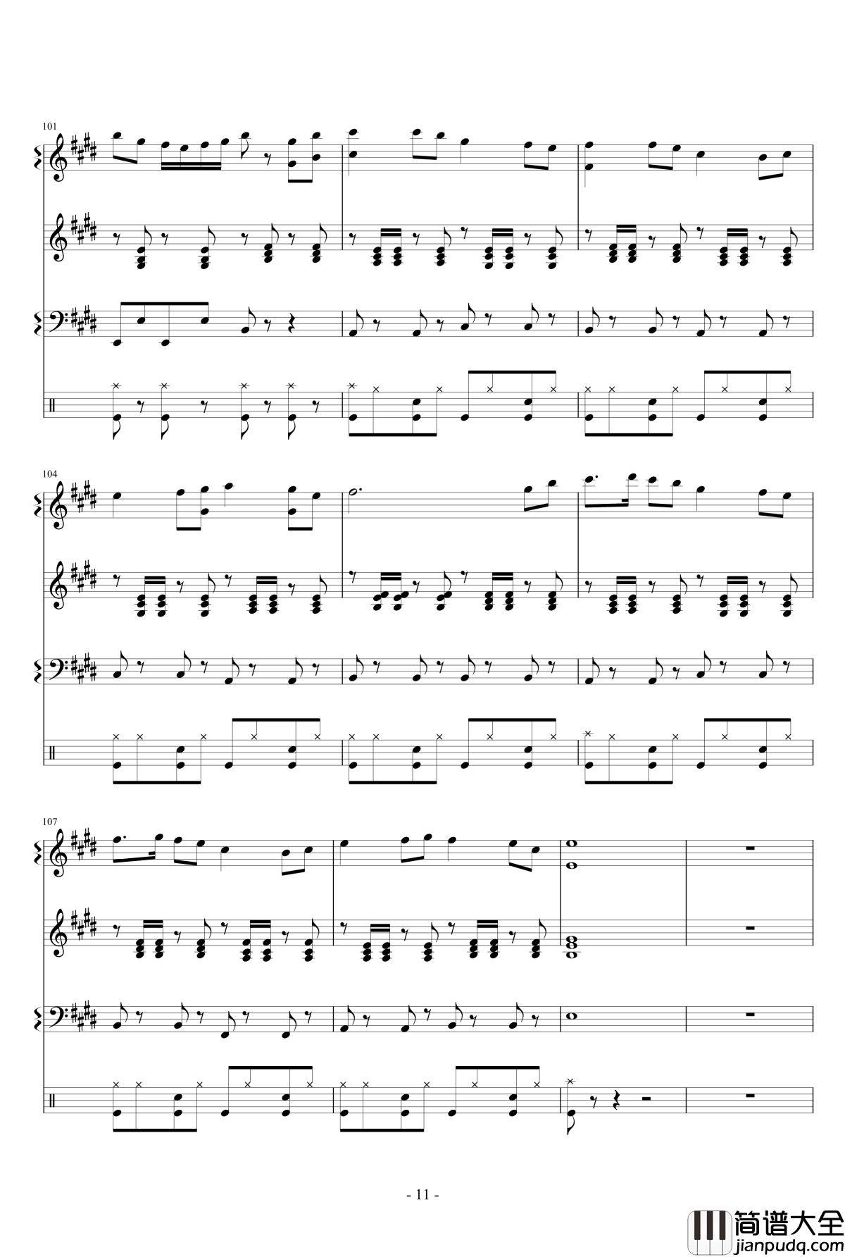 Monody钢琴谱_TheFatRat
