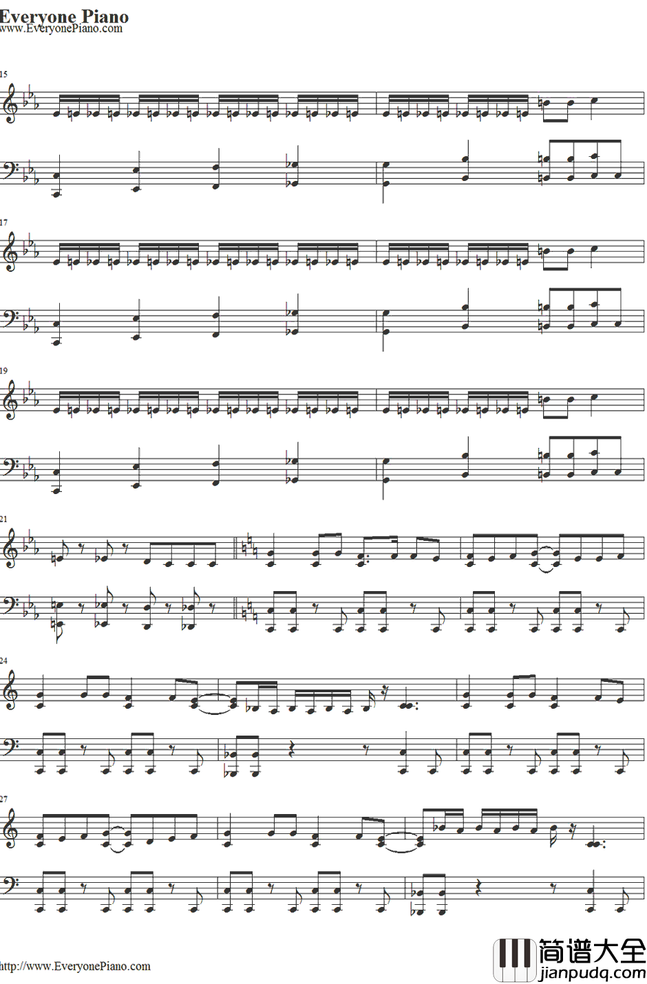 Utauyo!_!MIRACLE钢琴谱_放学后茶会_K_ON!!后期主题曲