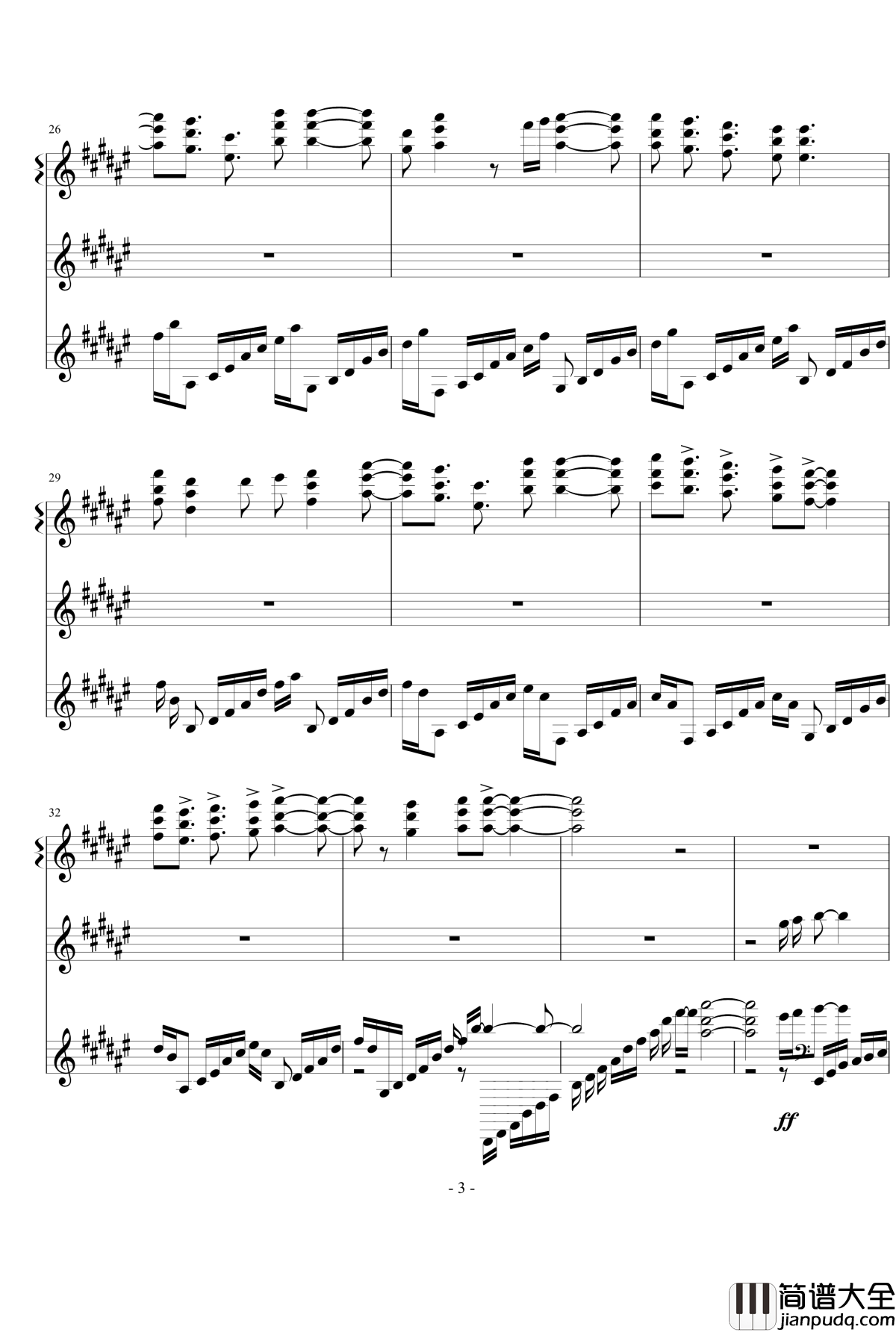 Stardust_Melodia钢琴谱_境界线上的地平线_Ceui