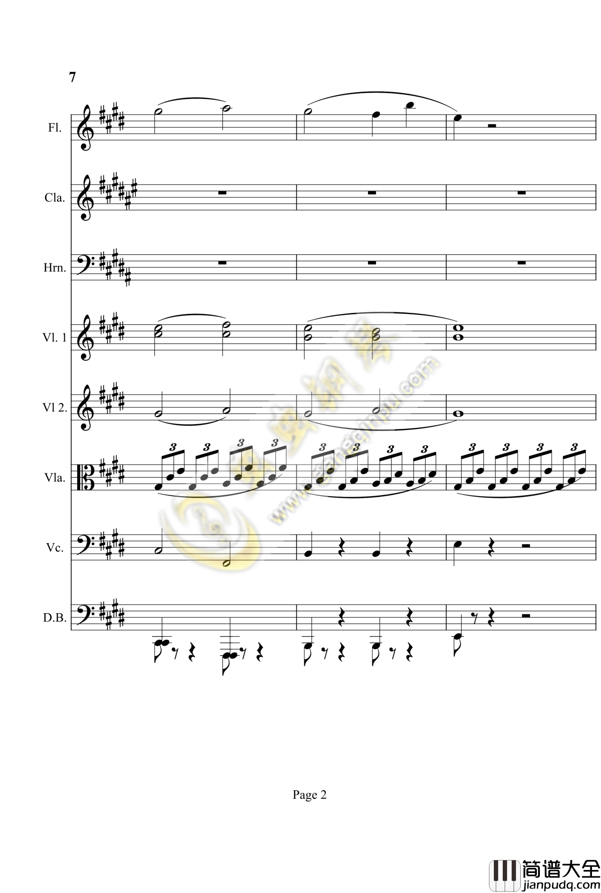 奏鸣曲之交响第14首钢琴谱_贝多芬_beethoven