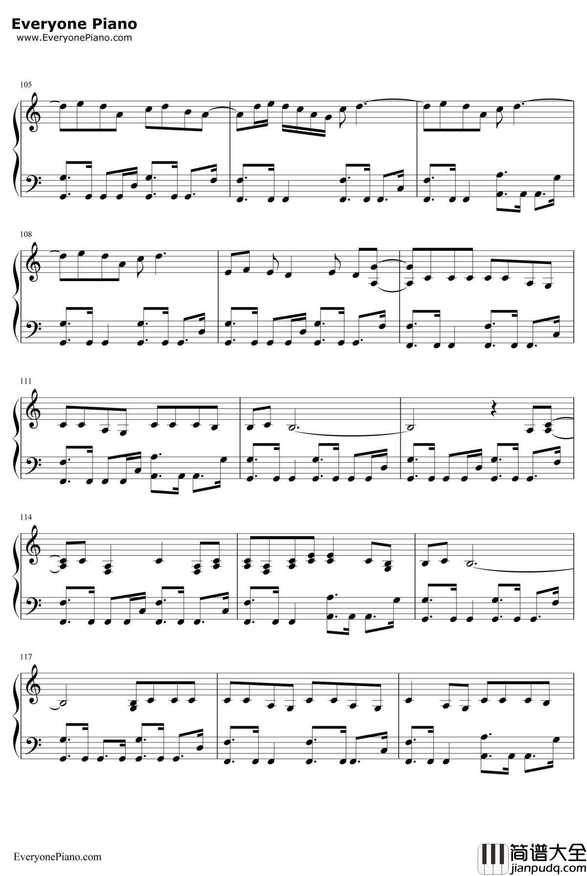 Some_body_Else钢琴谱_The1975