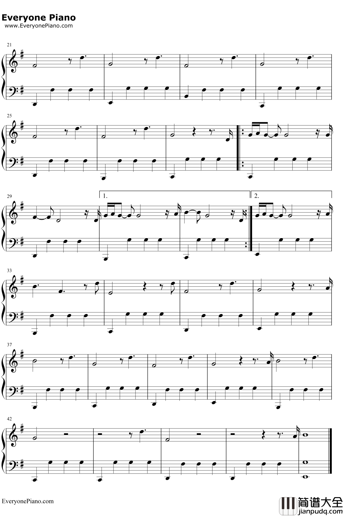 Write_Me_ALetter钢琴谱_EndlessMelancholy
