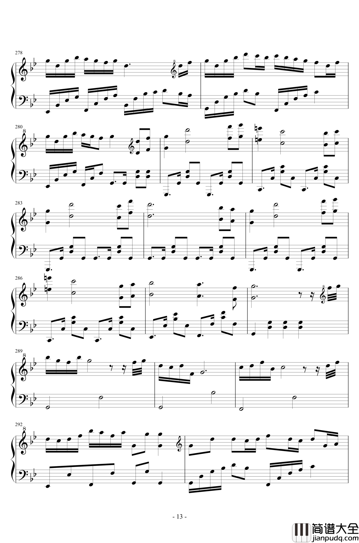 桃花源组曲钢琴谱_Minecraft史诗工坊_新·桃花源