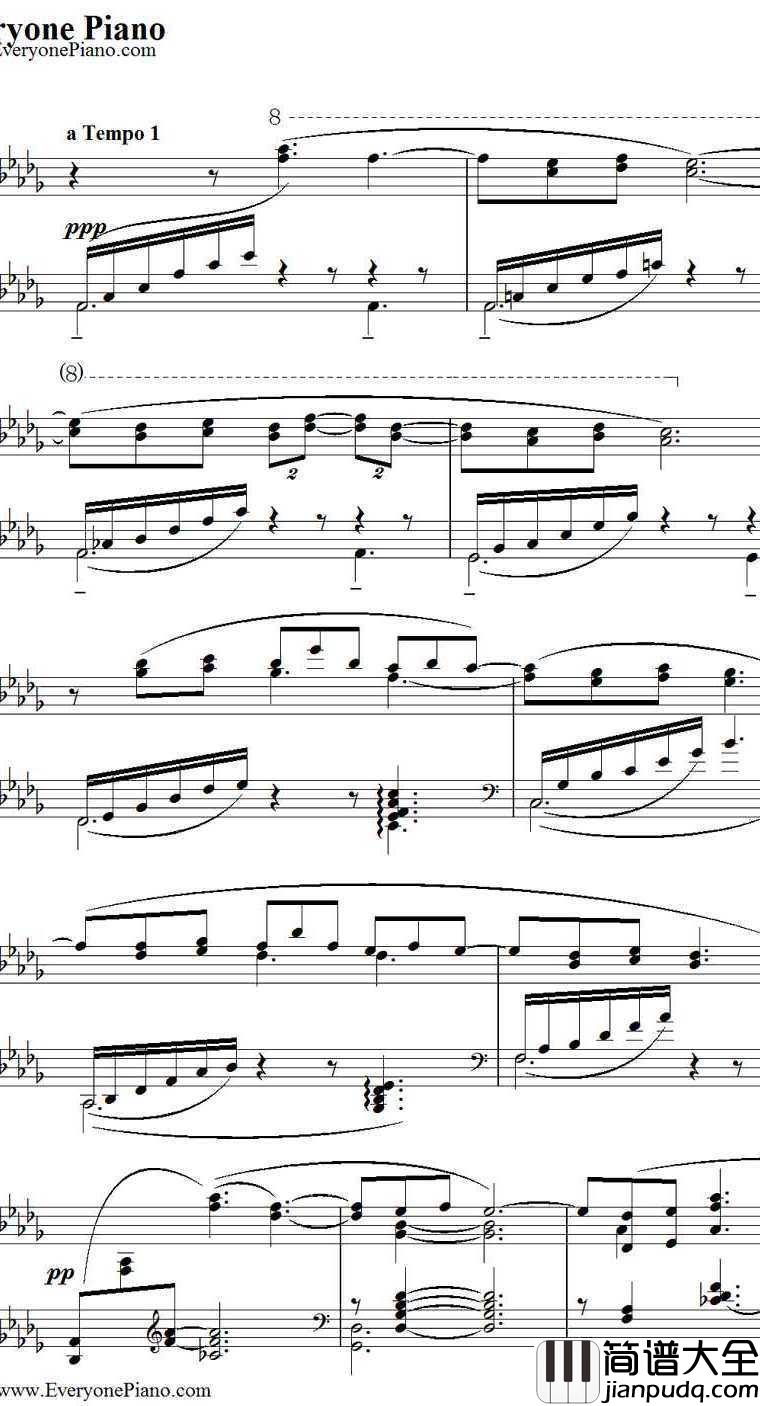 Clair_de_lune钢琴谱_德彪西(Debussy)