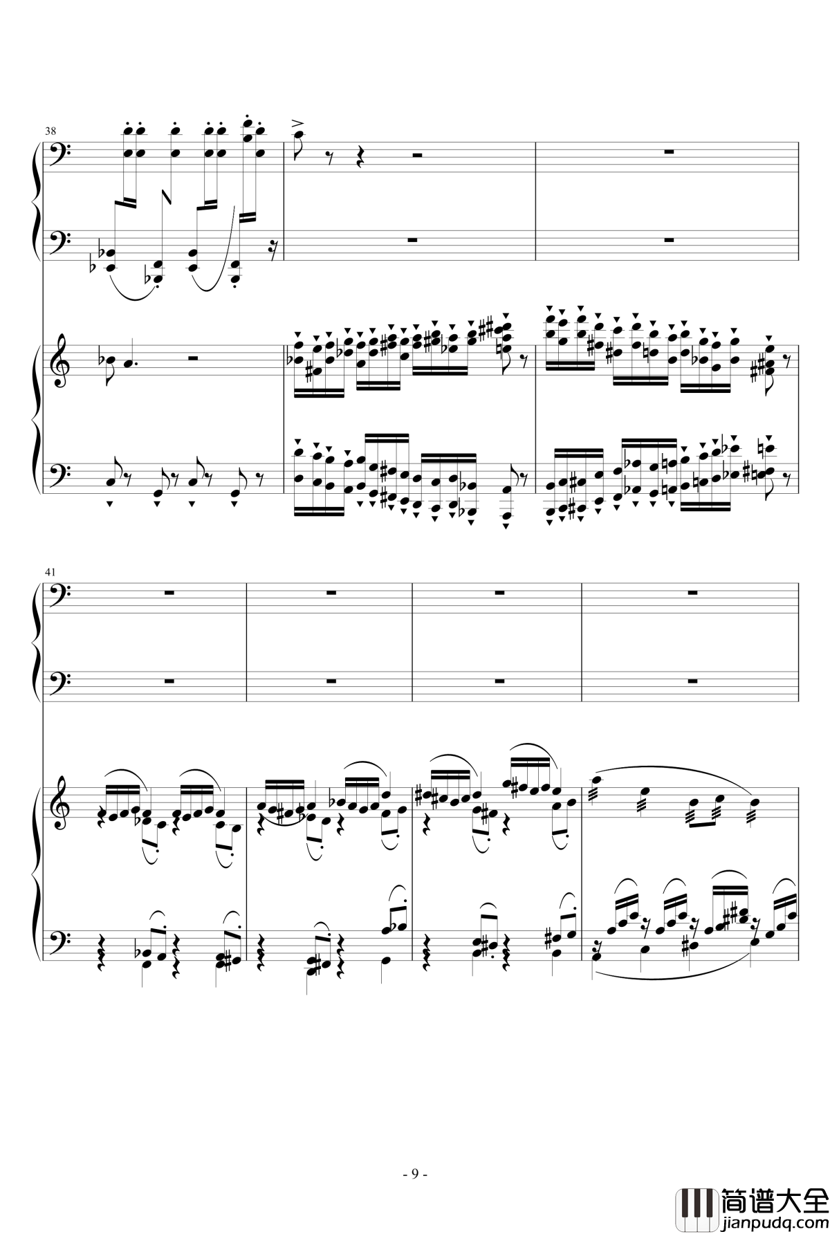 小温狂想曲2.12钢琴谱_旅游协奏曲_一个球