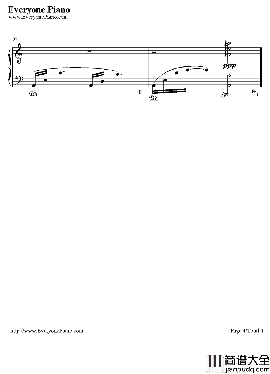 琵琶语钢琴谱_林海_中国名曲