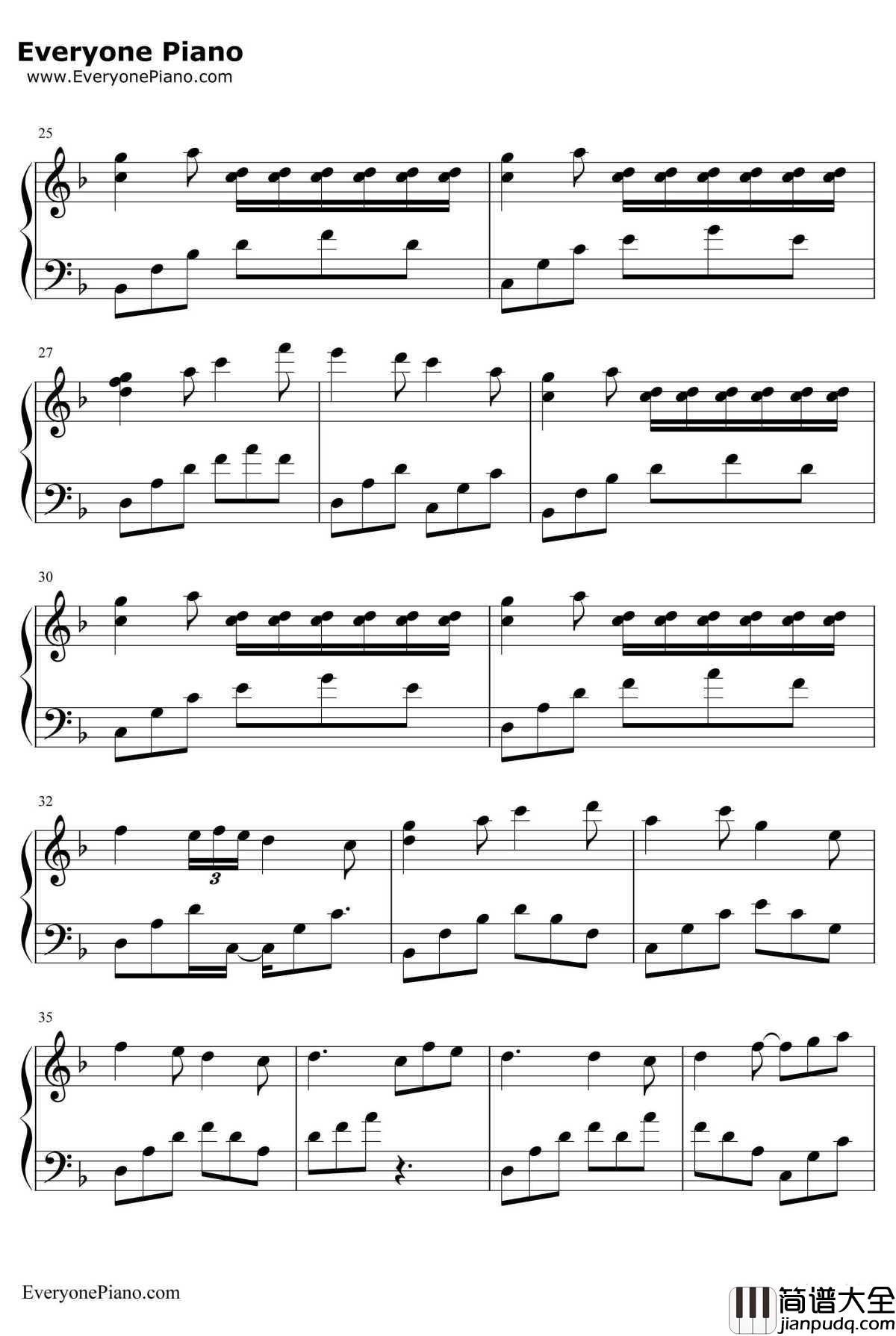 千本樱变奏曲钢琴谱_未知_千本樱变奏曲