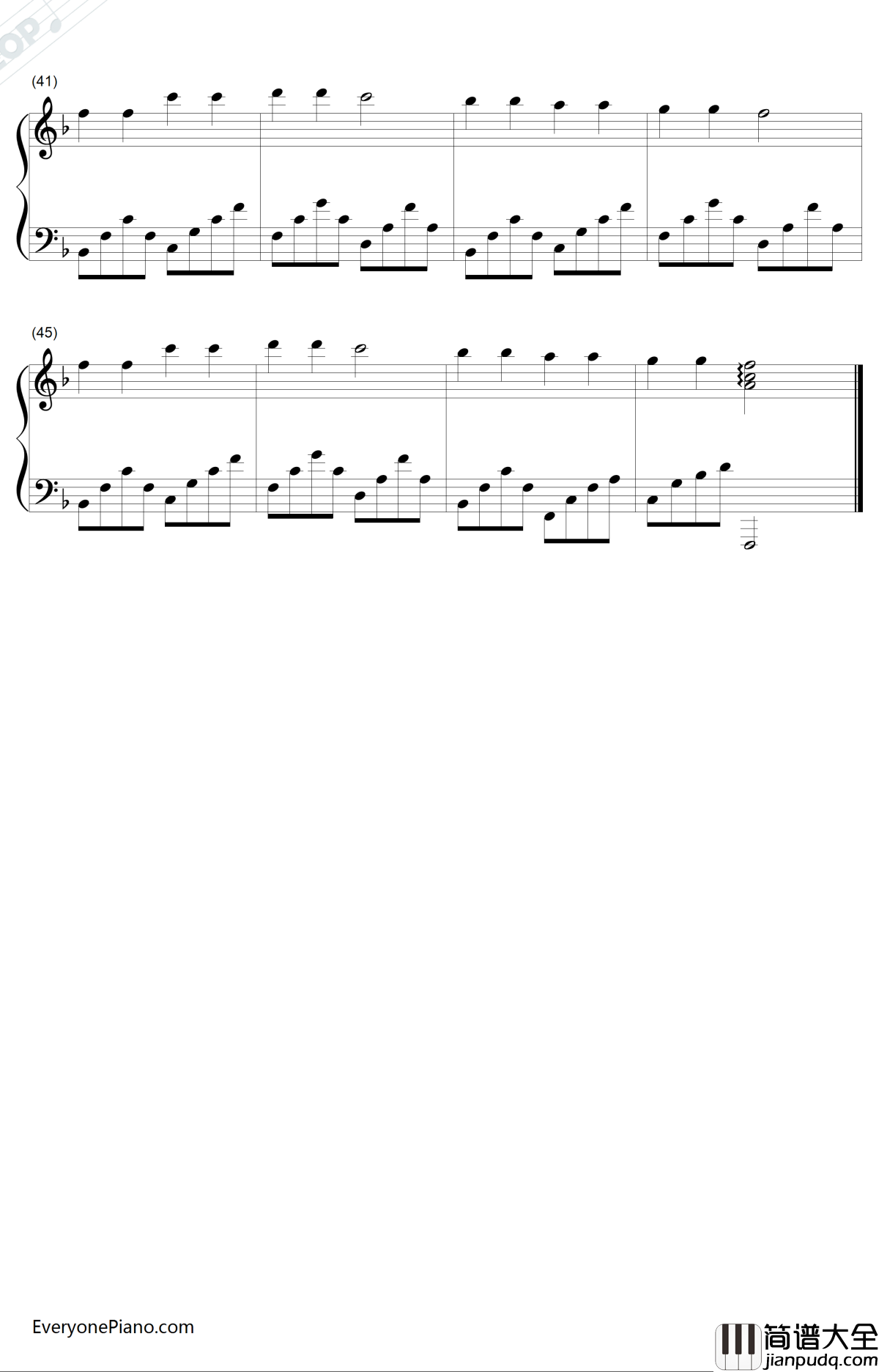 爸爸去哪儿钢琴谱_叶圣涛_同名真人秀主题曲