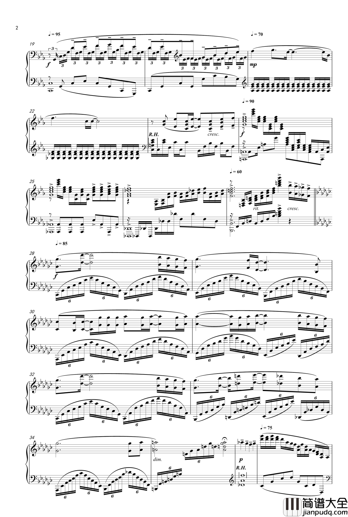 Wings_of_Courage__空を超えて钢琴谱__Piano_Arranged_Ver_PC游戏苍之彼方的四重奏主题曲_
