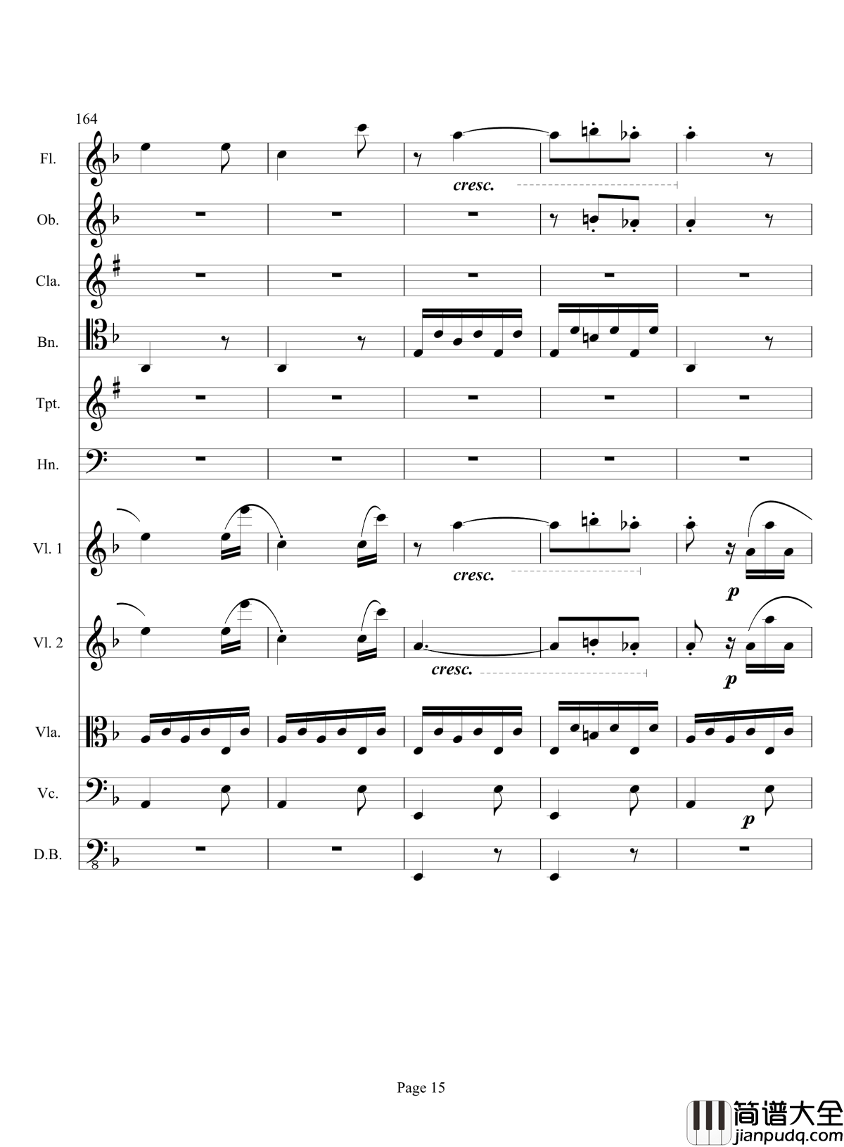 奏鸣曲之交响钢琴谱_第17首_Ⅲ_贝多芬_beethoven